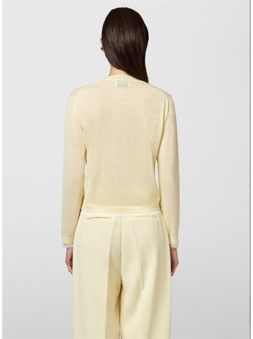 Maglia Rebecca M/Lunga Mix Fabric Alpha Studio ALPHA STUDIO | AD-6072E-2012